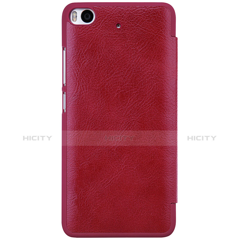 Custodia Portafoglio In Pelle con Stand per Xiaomi Mi 5S 4G Rosso