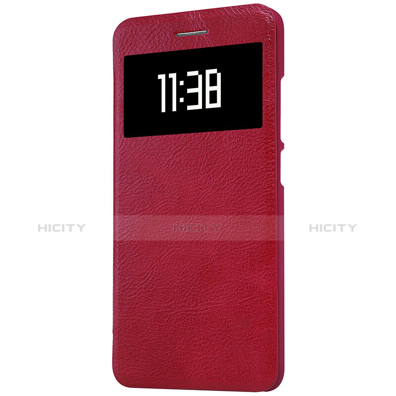 Custodia Portafoglio In Pelle con Stand per Xiaomi Mi 5S 4G Rosso