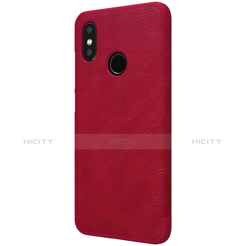 Custodia Portafoglio In Pelle con Stand per Xiaomi Mi 8 Rosso