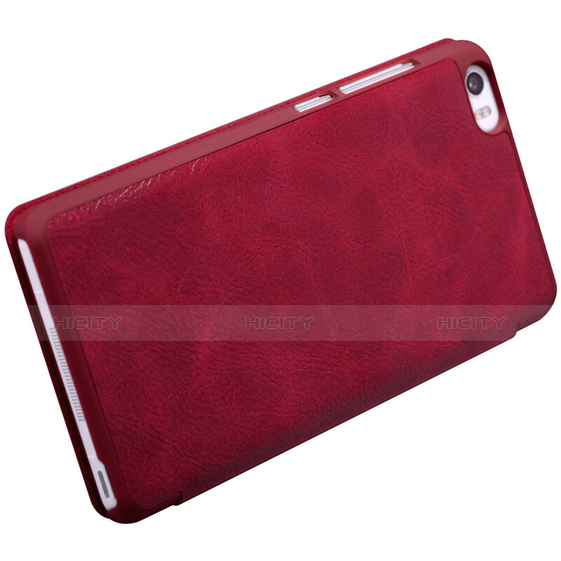 Custodia Portafoglio In Pelle con Stand per Xiaomi Mi Note Rosso