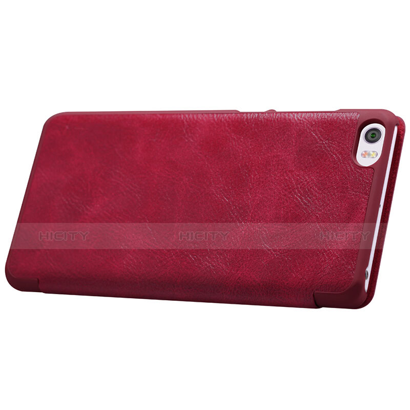 Custodia Portafoglio In Pelle con Stand per Xiaomi Mi Note Rosso