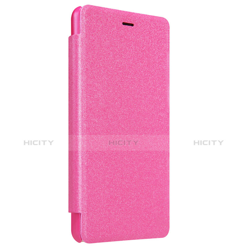 Custodia Portafoglio In Pelle con Stand per Xiaomi Redmi 3 High Edition Rosa Caldo
