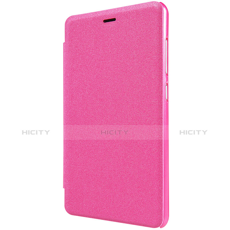 Custodia Portafoglio In Pelle con Stand per Xiaomi Redmi 3 Rosa Caldo