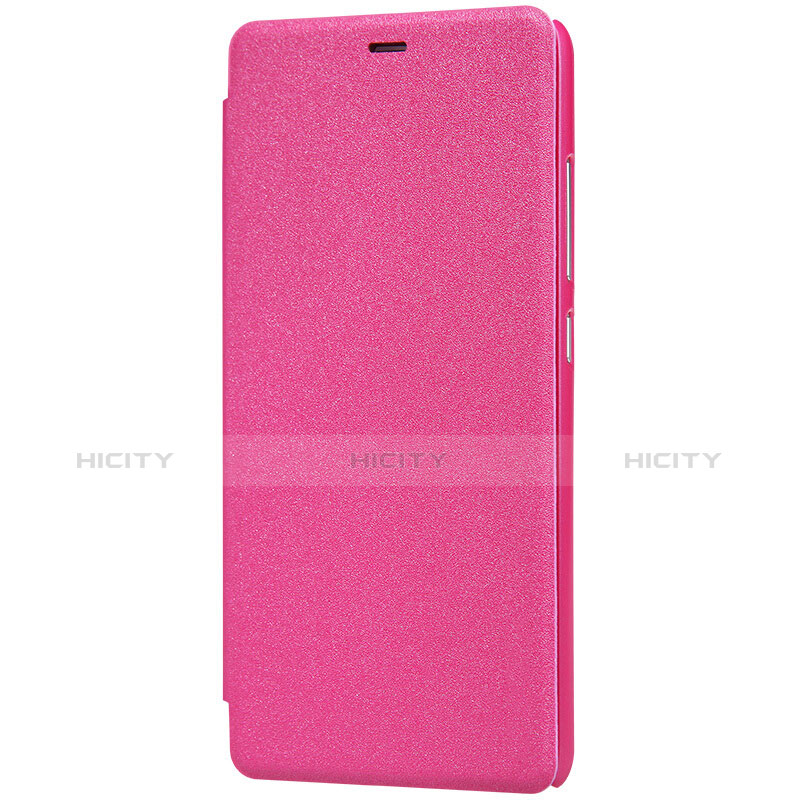 Custodia Portafoglio In Pelle con Stand per Xiaomi Redmi Note 3 MediaTek Rosa Caldo