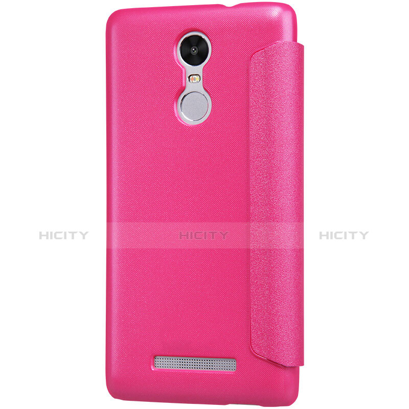 Custodia Portafoglio In Pelle con Stand per Xiaomi Redmi Note 3 MediaTek Rosa Caldo