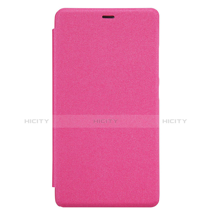 Custodia Portafoglio In Pelle con Stand per Xiaomi Redmi Note 3 MediaTek Rosa Caldo