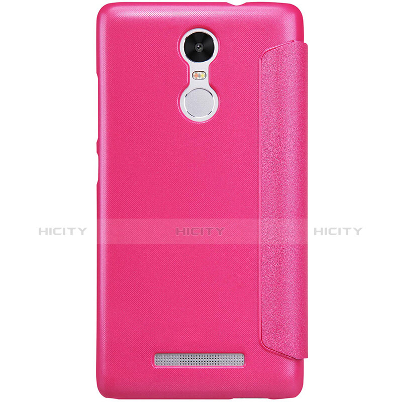 Custodia Portafoglio In Pelle con Stand per Xiaomi Redmi Note 3 MediaTek Rosa Caldo