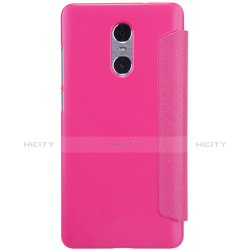 Custodia Portafoglio In Pelle con Stand per Xiaomi Redmi Pro Rosa Caldo