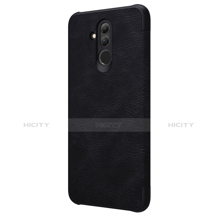 Custodia Portafoglio In Pelle con Supporto F01 per Huawei Mate 20 Lite Nero