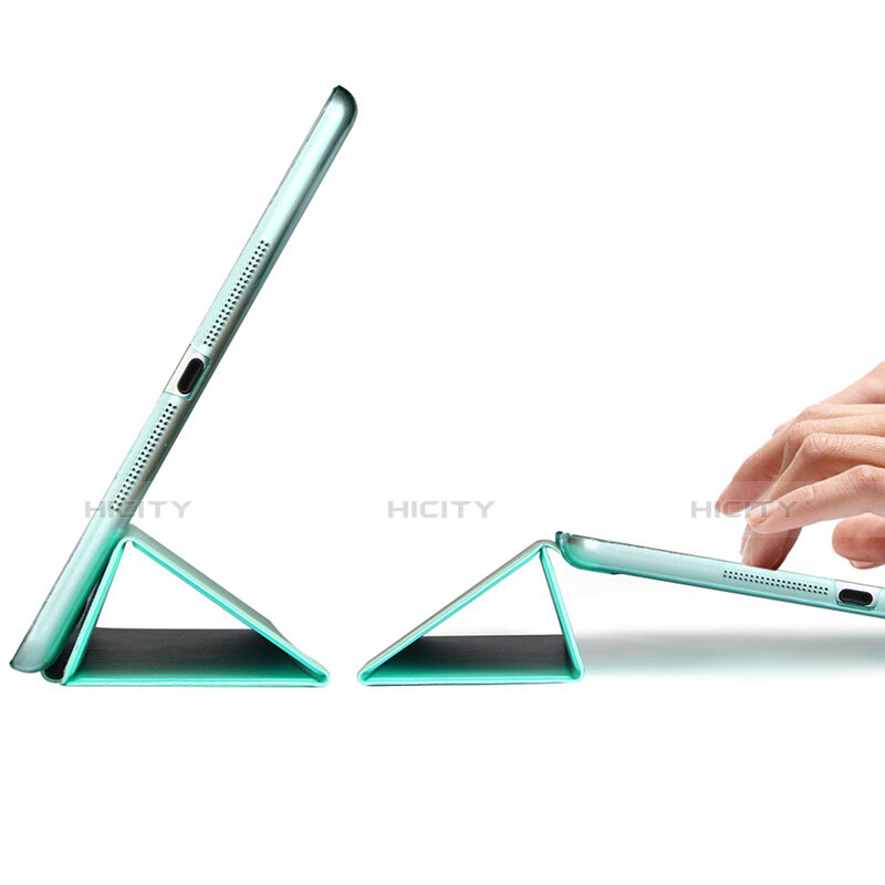 Custodia Portafoglio In Pelle con Supporto L01 per Apple iPad Air Verde