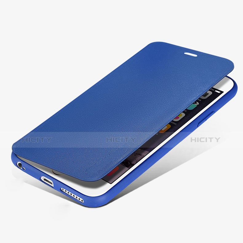 Custodia Portafoglio In Pelle con Supporto L01 per Apple iPhone 6 Blu