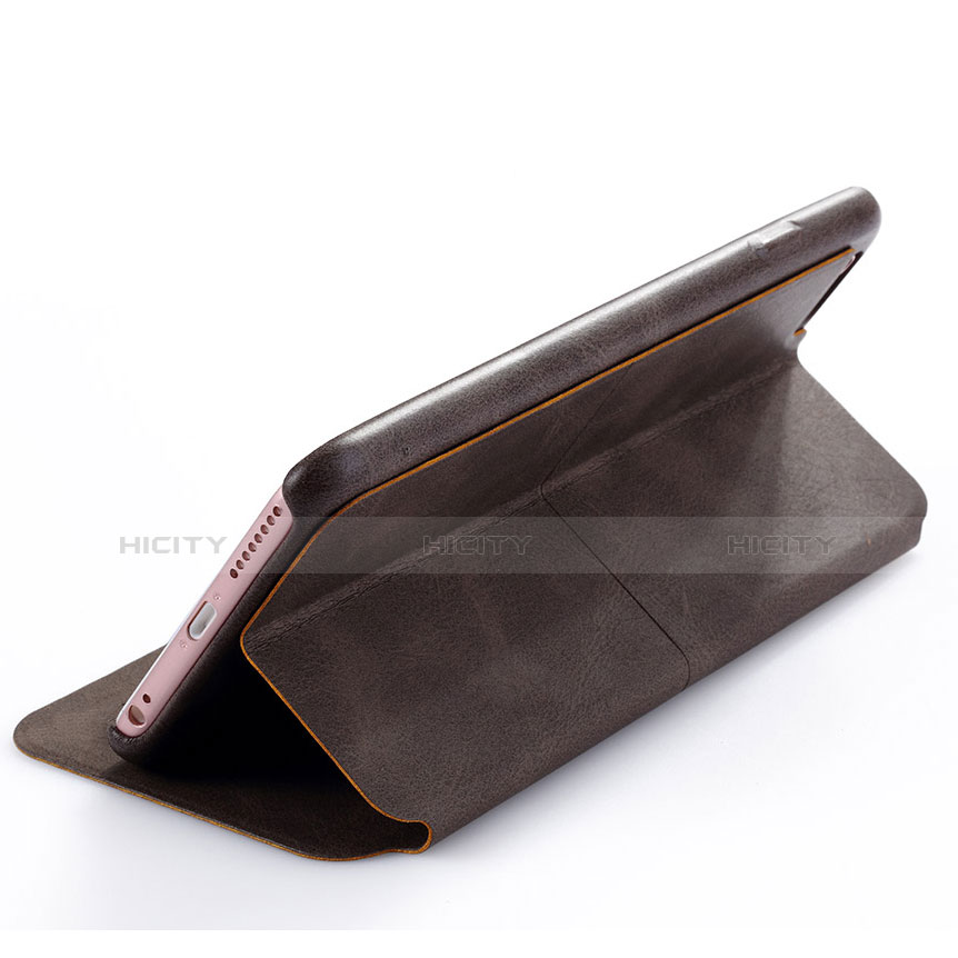 Custodia Portafoglio In Pelle con Supporto L01 per Apple iPhone 6 Plus Marrone