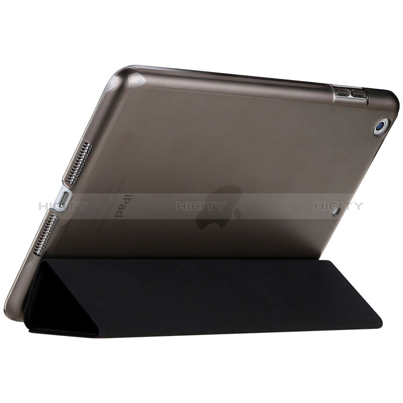 Custodia Portafoglio In Pelle con Supporto L01 per Apple New iPad 9.7 (2018) Nero