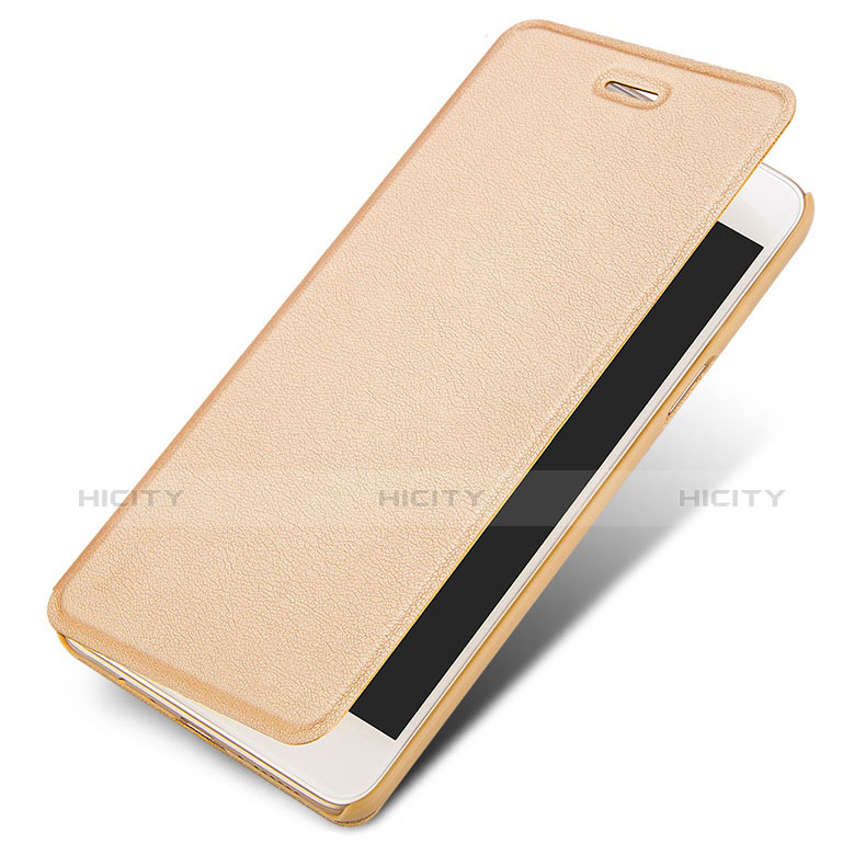 Custodia Portafoglio In Pelle con Supporto L01 per Huawei Honor 6A Oro