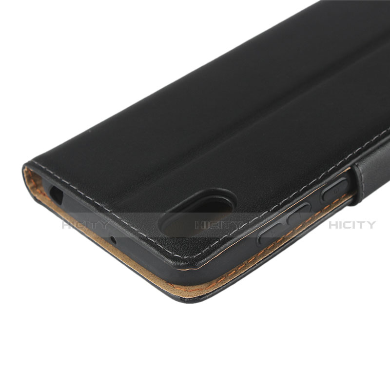 Custodia Portafoglio In Pelle con Supporto L01 per Huawei Honor Play 8 Nero