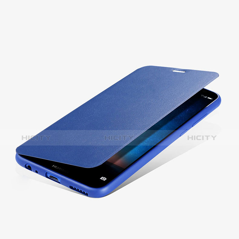 Custodia Portafoglio In Pelle con Supporto L01 per Huawei Maimang 6 Blu