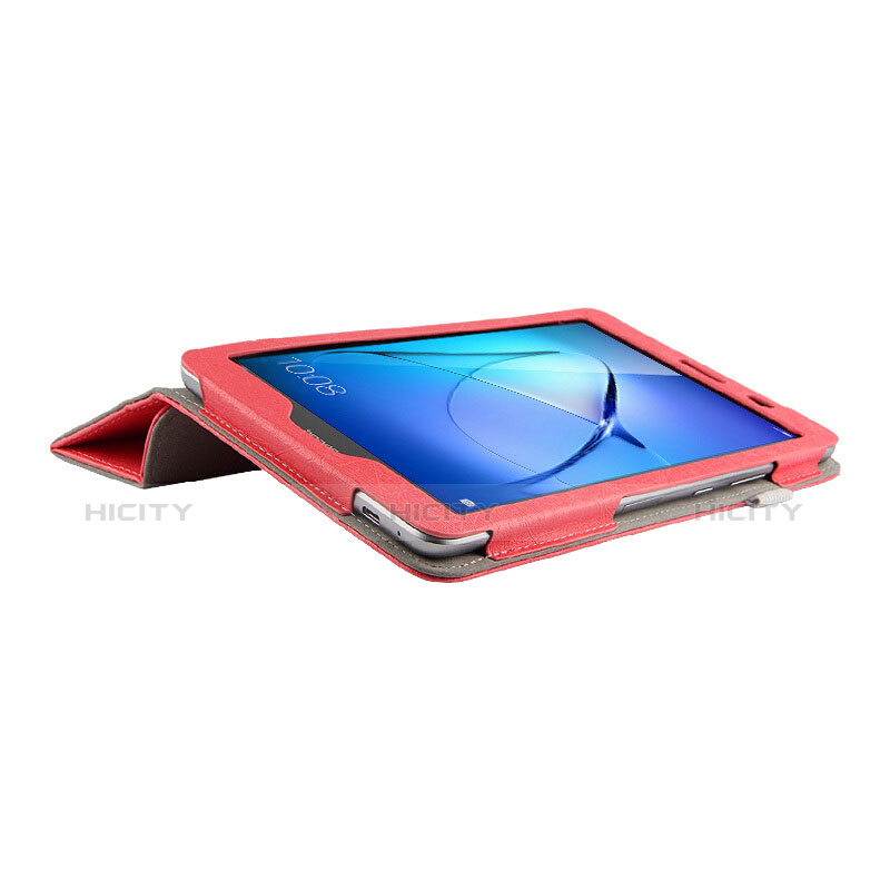 Custodia Portafoglio In Pelle con Supporto L01 per Huawei MediaPad T3 8.0 KOB-W09 KOB-L09 Rosso