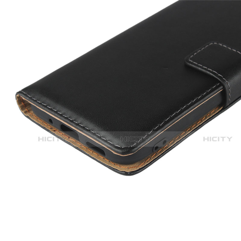 Custodia Portafoglio In Pelle con Supporto L01 per Huawei Y5 (2019) Nero