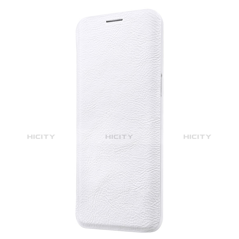 Custodia Portafoglio In Pelle con Supporto L01 per Samsung Galaxy S9 Plus Bianco