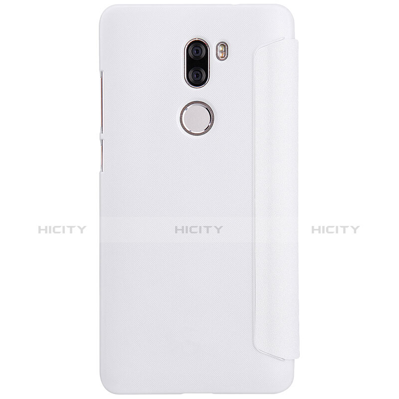 Custodia Portafoglio In Pelle con Supporto L01 per Xiaomi Mi 5S Plus Bianco