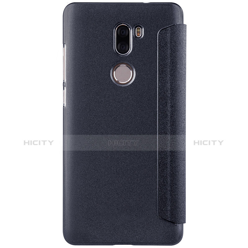 Custodia Portafoglio In Pelle con Supporto L01 per Xiaomi Mi 5S Plus Nero