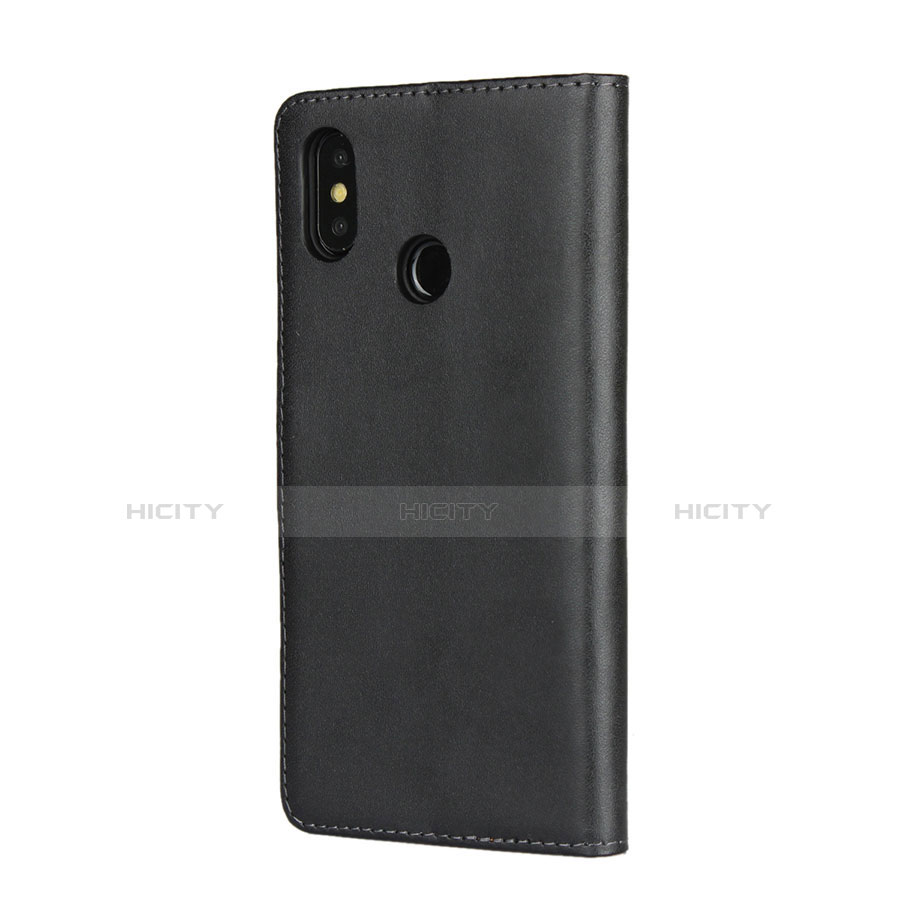 Custodia Portafoglio In Pelle con Supporto L01 per Xiaomi Mi 8 Nero