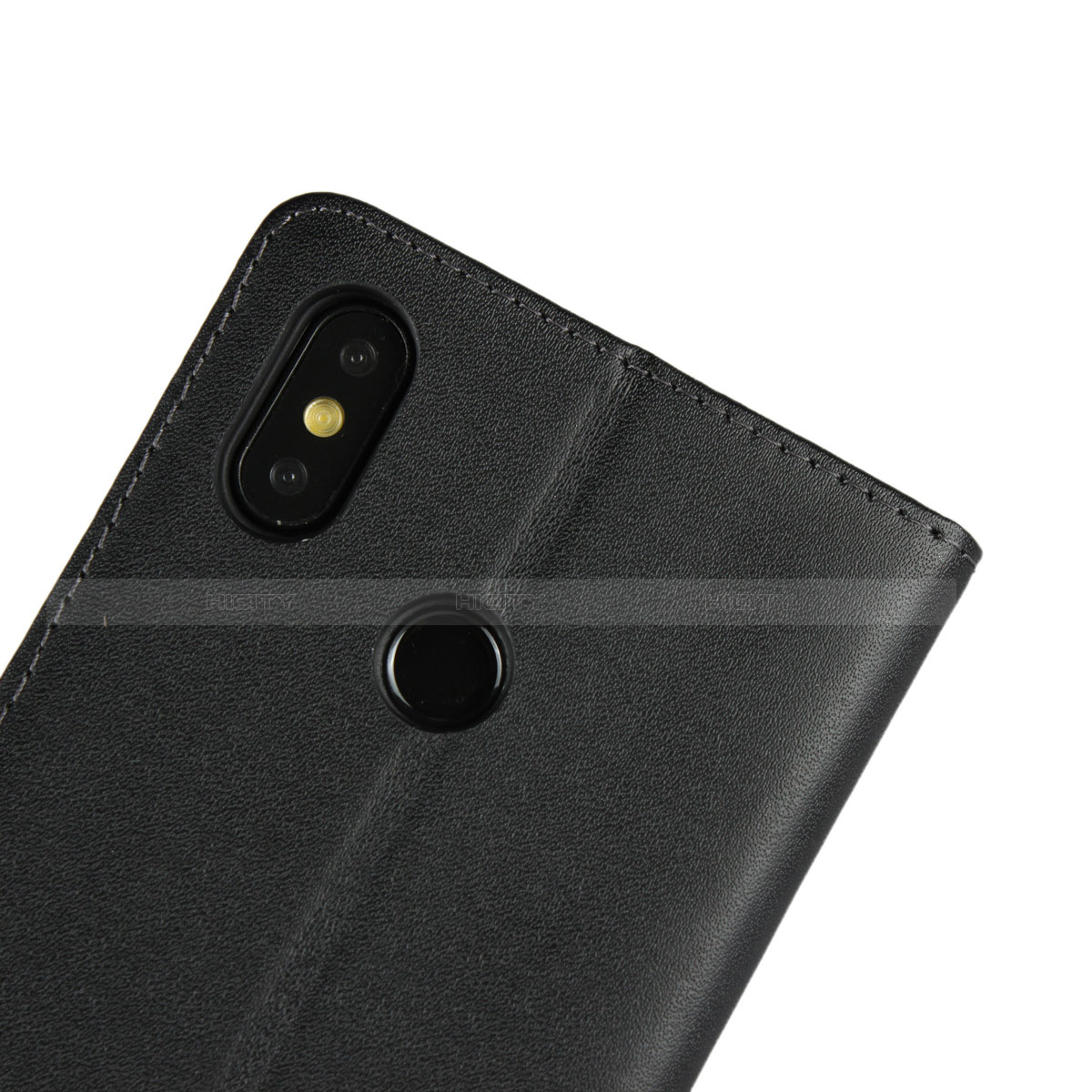 Custodia Portafoglio In Pelle con Supporto L01 per Xiaomi Mi 8 Nero