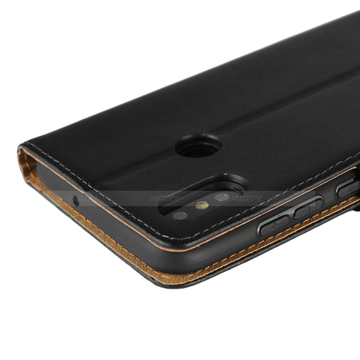 Custodia Portafoglio In Pelle con Supporto L01 per Xiaomi Mi 8 Nero