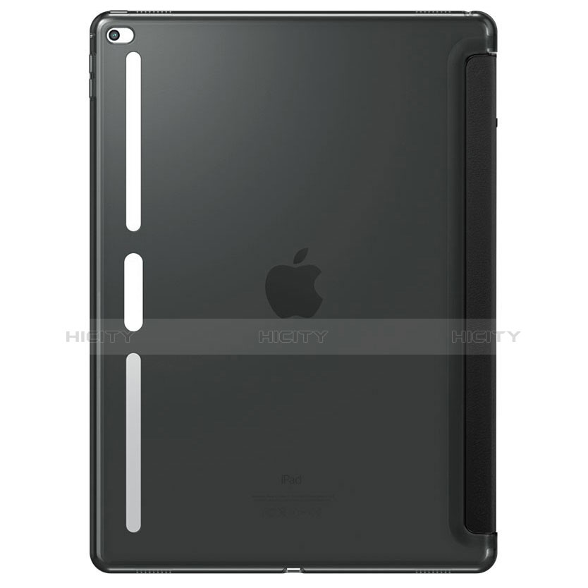 Custodia Portafoglio In Pelle con Supporto L02 per Apple iPad Pro 12.9 Nero