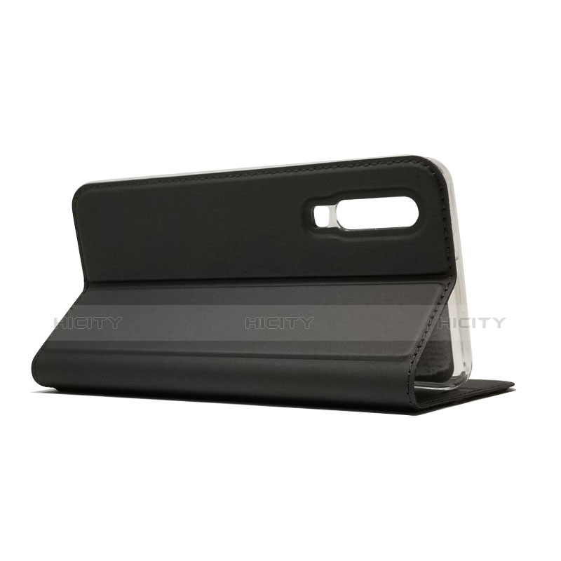 Custodia Portafoglio In Pelle con Supporto L02 per Huawei P30 Nero