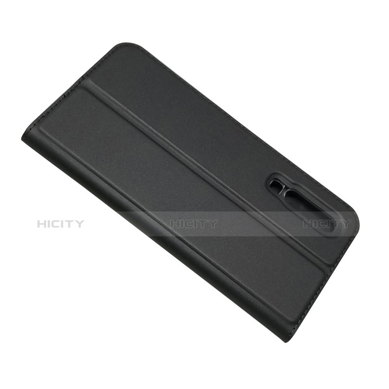 Custodia Portafoglio In Pelle con Supporto L02 per Huawei P30 Nero