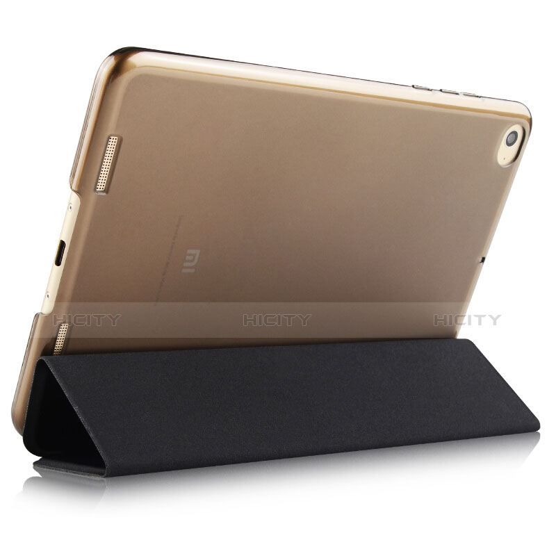 Custodia Portafoglio In Pelle con Supporto L02 per Xiaomi Mi Pad 3 Nero