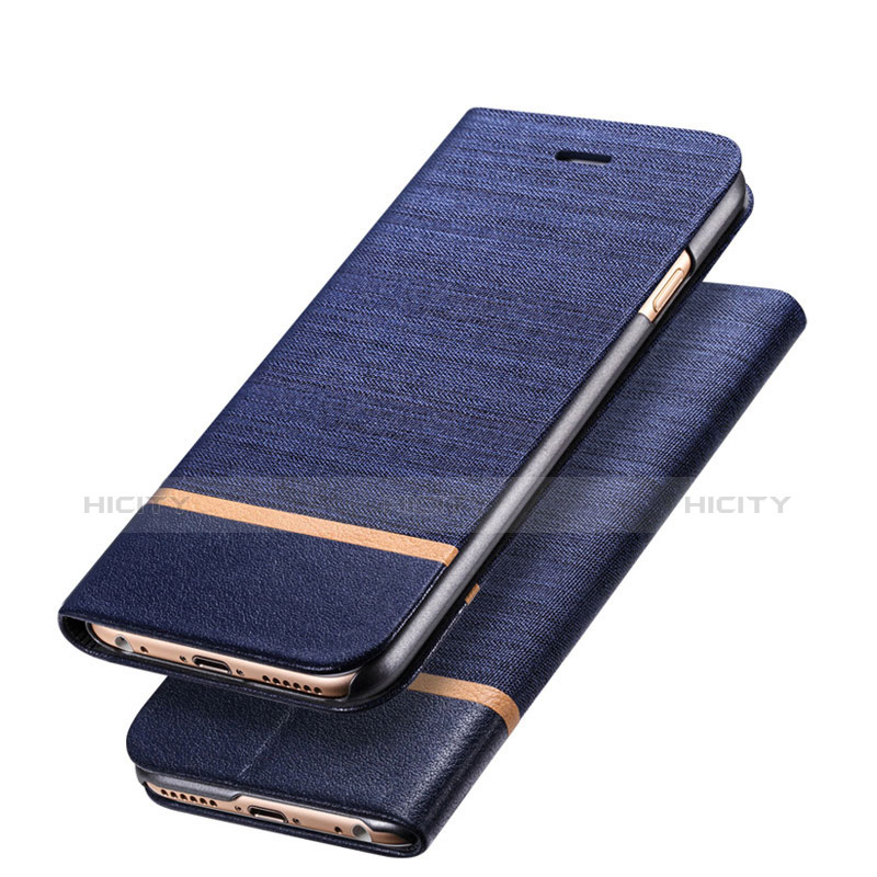 Custodia Portafoglio In Pelle con Supporto L03 per Apple iPhone 6S Blu