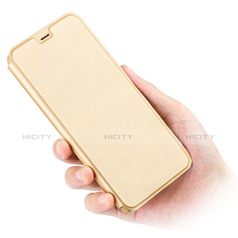 Custodia Portafoglio In Pelle con Supporto L03 per Huawei GR5 (2017) Oro