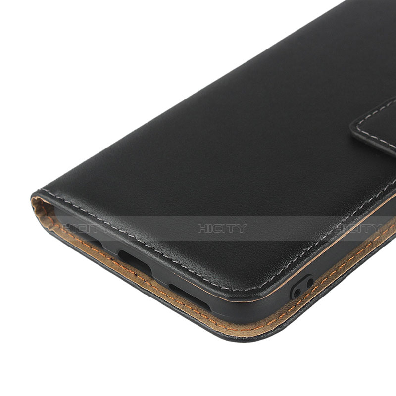 Custodia Portafoglio In Pelle con Supporto L03 per Huawei Y7 Pro (2019) Nero