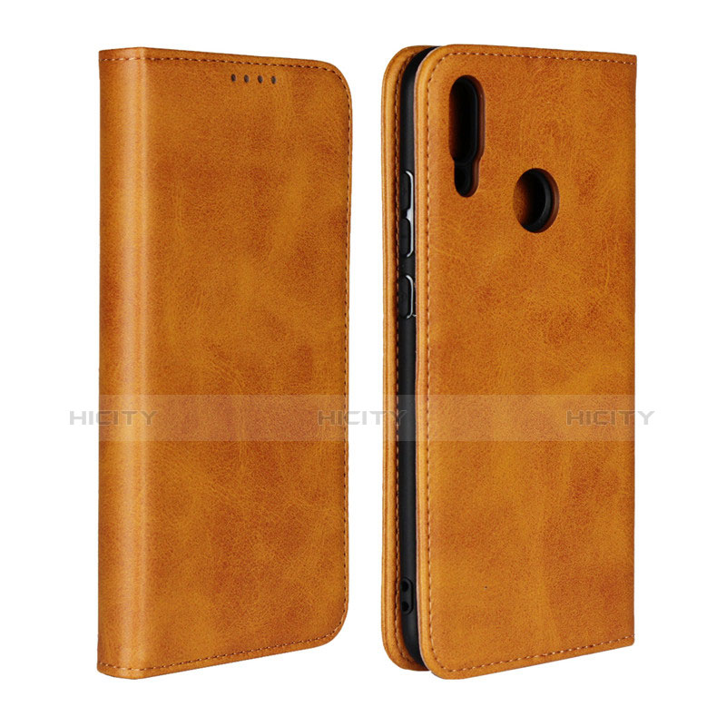 Custodia Portafoglio In Pelle con Supporto L04 per Huawei Honor 10 Lite Marrone