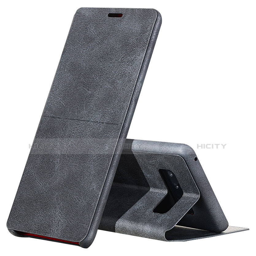 Custodia Portafoglio In Pelle con Supporto L04 per Samsung Galaxy Note 8 Nero