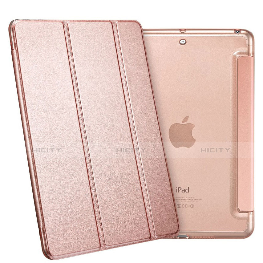 Custodia Portafoglio In Pelle con Supporto L05 per Apple iPad Mini 2 Oro Rosa