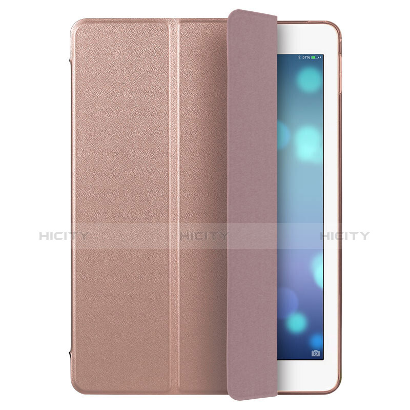 Custodia Portafoglio In Pelle con Supporto L05 per Apple iPad Mini 4 Oro Rosa