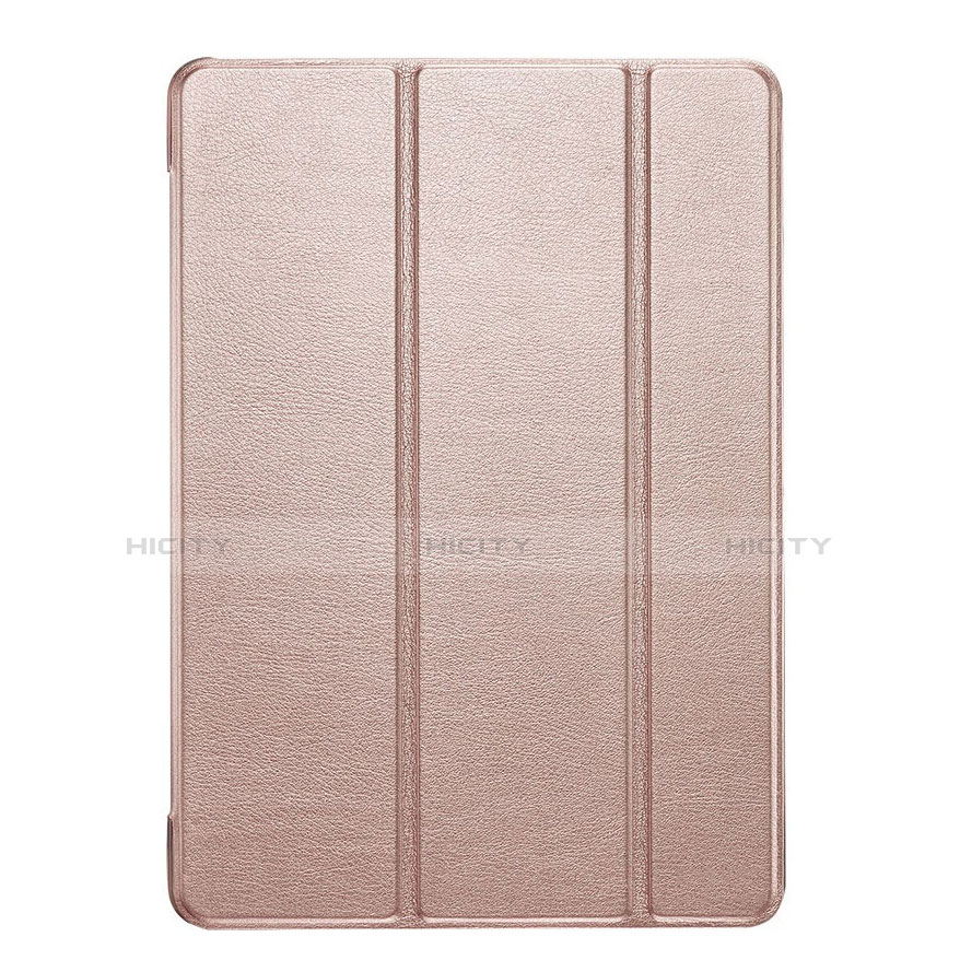 Custodia Portafoglio In Pelle con Supporto L05 per Apple iPad Mini Oro Rosa