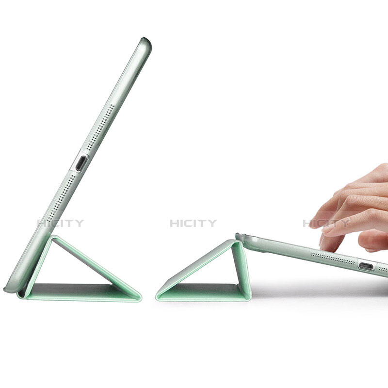 Custodia Portafoglio In Pelle con Supporto L06 per Apple iPad Mini 3 Verde