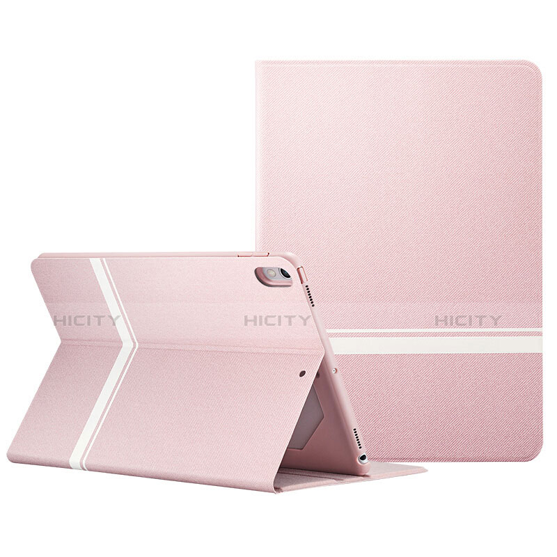 Custodia Portafoglio In Pelle con Supporto L06 per Apple iPad Pro 10.5 Rosa