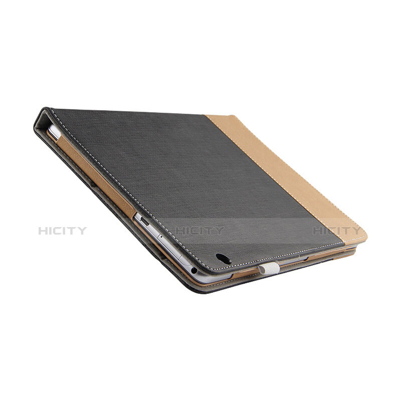 Custodia Portafoglio In Pelle con Supporto L06 per Huawei MediaPad T3 10 AGS-L09 AGS-W09 Nero