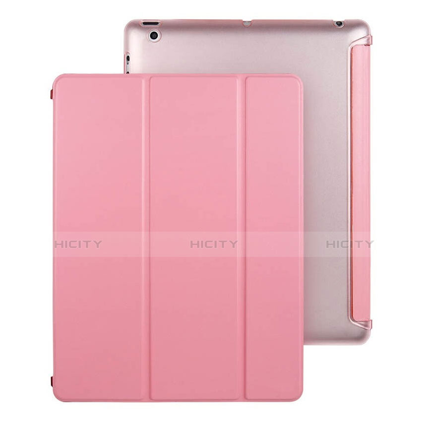 Custodia Portafoglio In Pelle con Supporto per Apple iPad 3 Rosa