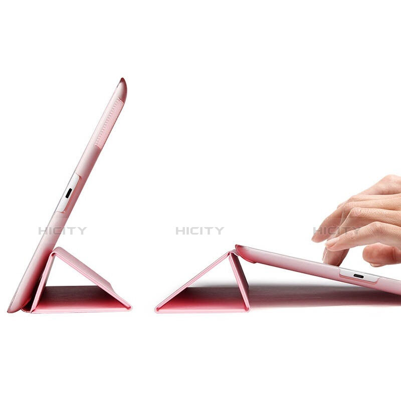 Custodia Portafoglio In Pelle con Supporto per Apple iPad 3 Rosa