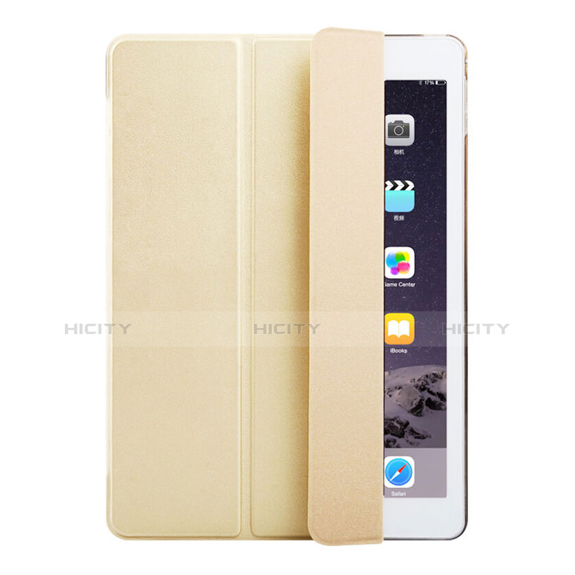 Custodia Portafoglio In Pelle con Supporto per Apple iPad Air 2 Oro