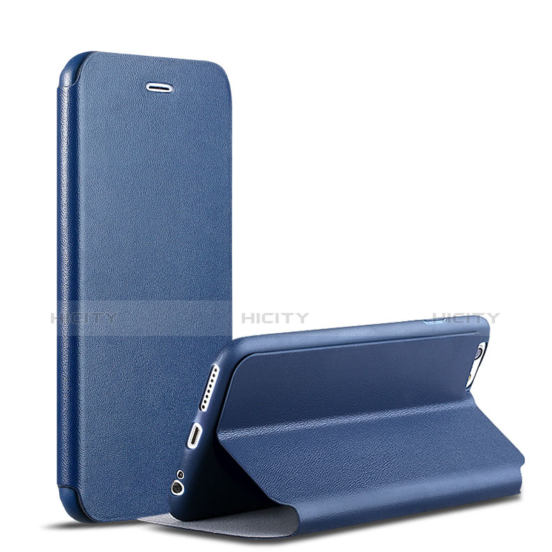 Custodia Portafoglio In Pelle con Supporto per Apple iPhone 6 Blu