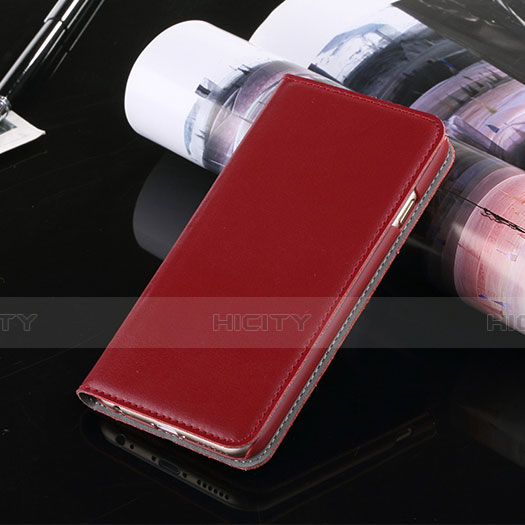 Custodia Portafoglio In Pelle con Supporto per Apple iPhone 6S Rosso