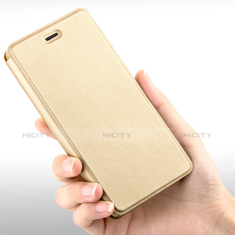 Custodia Portafoglio In Pelle con Supporto per Huawei Honor 4X Oro