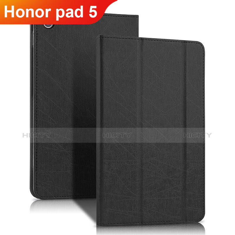 Custodia Portafoglio In Pelle con Supporto per Huawei Honor Pad 5 8.0 Nero